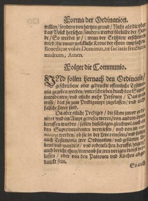 Folget die Communio.