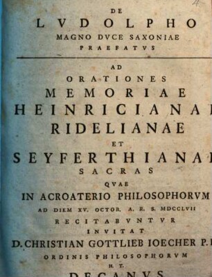 De Ludolpho, magno duce Saxoniae