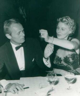 IFF 1953. Studentenhaus. Richard Widmark und Waltraut Haas