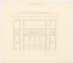 Park Hotel, Posen: Festsaal: Wandansicht 1:20