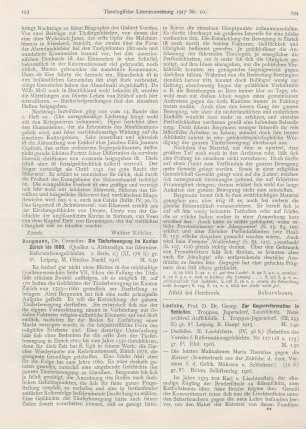 194-196 [Rezension] Loesche, Georg, Zur Gegenreformationin Schlesien. Troppau, Jägerndorf, Leobschütz. I. Troppau-Jägerndorf
