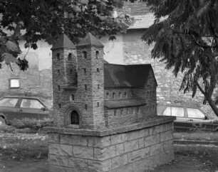 Modell der ehemaligen Augustinerinnen Klosterkirche Sankt Johannes Baptist