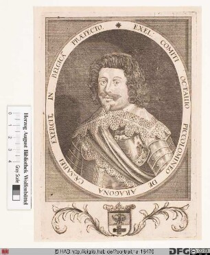 Bildnis Ottavio Piccolomini (1639 Herzog von Amalfi, 1650 Herzog von Münsterberg/Schles.)