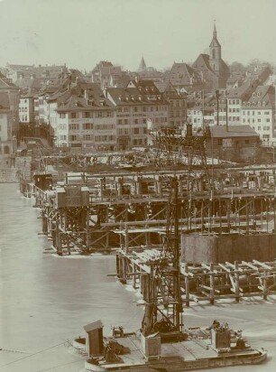 Rheinbrücken Basel, Schweiz, 1904