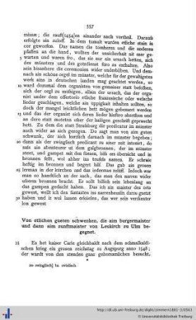 Von etlichen gueten schwenken, die aim burgermaister und dann aim zunftmaister von Leukirch zu Ulm begegnet.