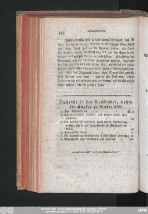 Nachricht an den Buchbinder, wohin die Kupfer zu binden sind.