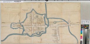 Rousselaer wie man die solte befestiget hebben [mit Einzeichnung der Bastionen, Vorstädte].