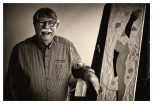 MICHAEL HOFMANN IN SEINEM ATELIER