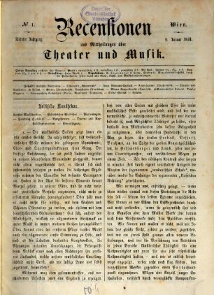 Recensionen und Mittheilungen über Theater und Musik. 10, 10. 1864