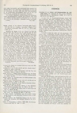 741 [Rezension] Talmon, S., Textus. Annual of the Hebrew University Bible Project, Vol. VII.