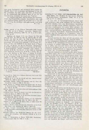 741 [Rezension] Talmon, S., Textus. Annual of the Hebrew University Bible Project, Vol. VII.