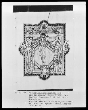 Evangelistar des Speyrer Domes — Kreuzigung, Folio 31recto