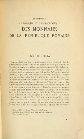 Description historique et chronologique des monnaies de la République romaine : vulgairement appelées monnaies consulaires, Tome deuxième