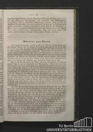 Kapitel 14. Abtritte aus Stein.