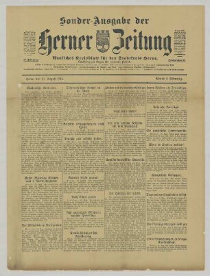 "Wallonische Verbrecher. Deutsche und russische Kultur. Die Haltung der Türkei."