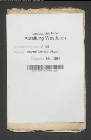 Kapitalangelegenheiten der Stiftsdamen.