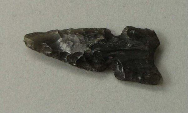 Arrowhead made from obsidian