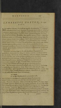 Lambertus Hortensius.