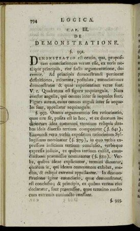 Cap. III. De Demonstratione