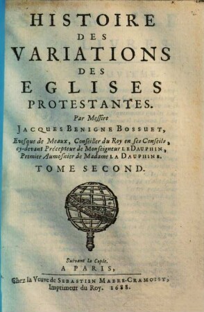 Histoire des variations des eglises protestantes. 2