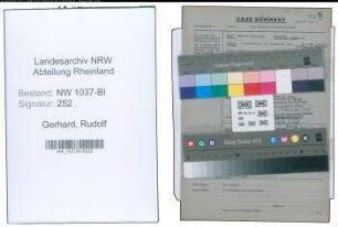 Entnazifizierung Rudolf Gerhard , geb. (Vermessungsinspektor)