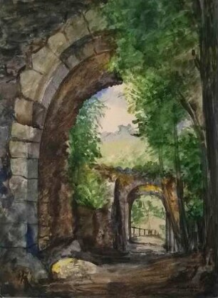 Auf der Rosenburg in Graupen bei Teplitz