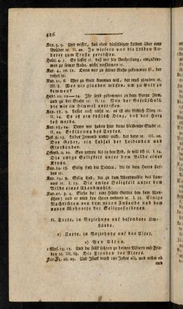 426-434, 1)Texte, in Beziehung auf das Alter.