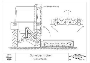 Scheibenmäher Heckantrieb