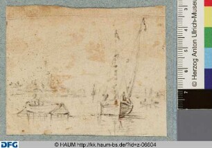Segelschiff und Ruderboot