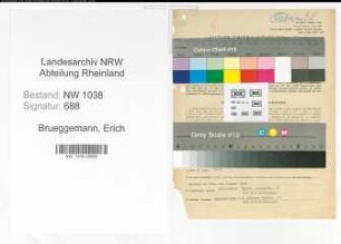 Entnazifizierung Erich Brueggemann , geb. 22.03.1907 (Rechtsanwalt)