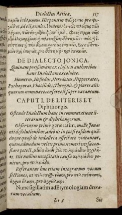 De Dialecto Ionica