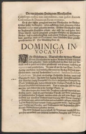 Dominica Invocavit.