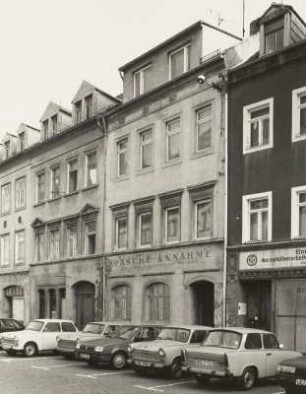 Meißen. Wohnhäuser, Leipziger Straße 14 (mit Laden)/13. Straßenansicht