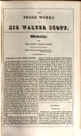 The prose works of Sir Walter Scott, 1. Containing Waverley, Guy Mannering, Antiquary, Rob Roy, Ivanhoe