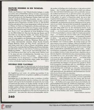 3: Deutsche Moderne in der Tschechoslowakei