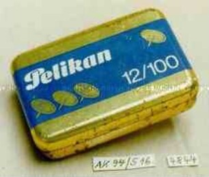 Blechdose für Reißzwecken "Pelikan 12/100"