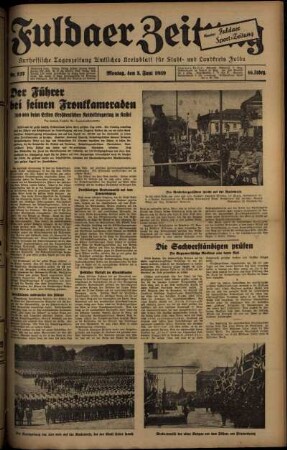 Ausgabe vom Montag, den 05. Juni 1939.
