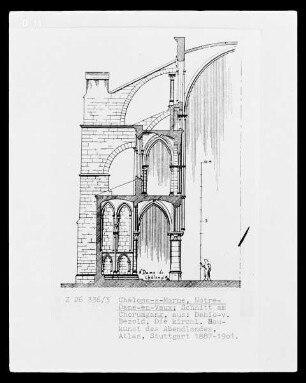 Châlons-sur-Marne, Notre-Dame-en-Vaux, Schnitt am Chorumgang