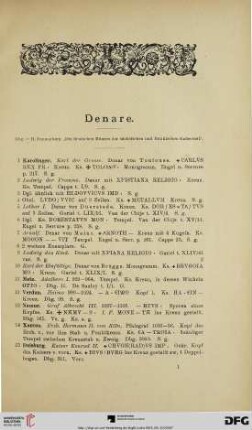Denare (Nr. 1-139)