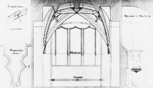 Halle (Saale), Rathaus, Gewölbezeichnung; 1948 abgetragen