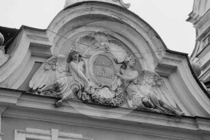 Giebel des Schifffahrtsmuseums in Riga