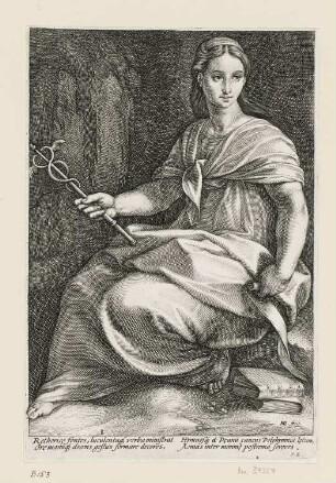 Polyhymnia, Blatt 8 der Folge "Neun Musen"