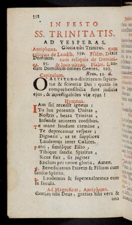 358-363, In Festo SS. Trinitatis
