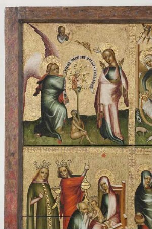 Hochaltar — Szenen aus der Legende um Jesus Christus — Verkündigung mit Wurzel Jesse