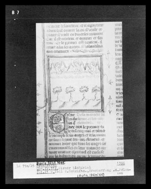 Miroir historial, fol. 21v, Erschaffung der Pflanzen