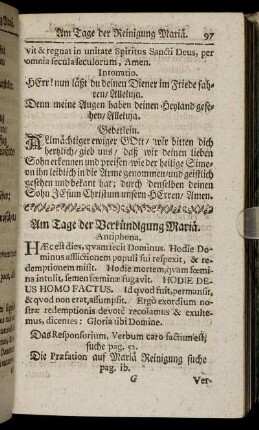 Am Tage der Verkündigung Mariä.
