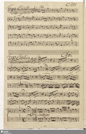 1795. Cavatina: Calma l'affanno / Martín y Soler, V.