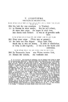 V. Àventiure. Wie Wate ze Irlande fuor