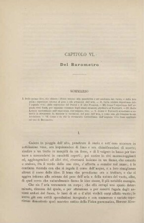 Capitolo VI. Del Barometro