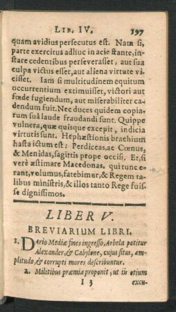 Liber V. Breviarium Libri.